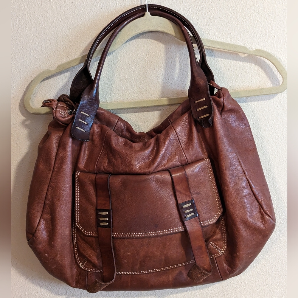 Sofia C. Larger Leather Hobo Bag